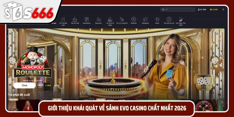 Sảnh Evo casino được nhiều newbie lựa chọn năm 2026